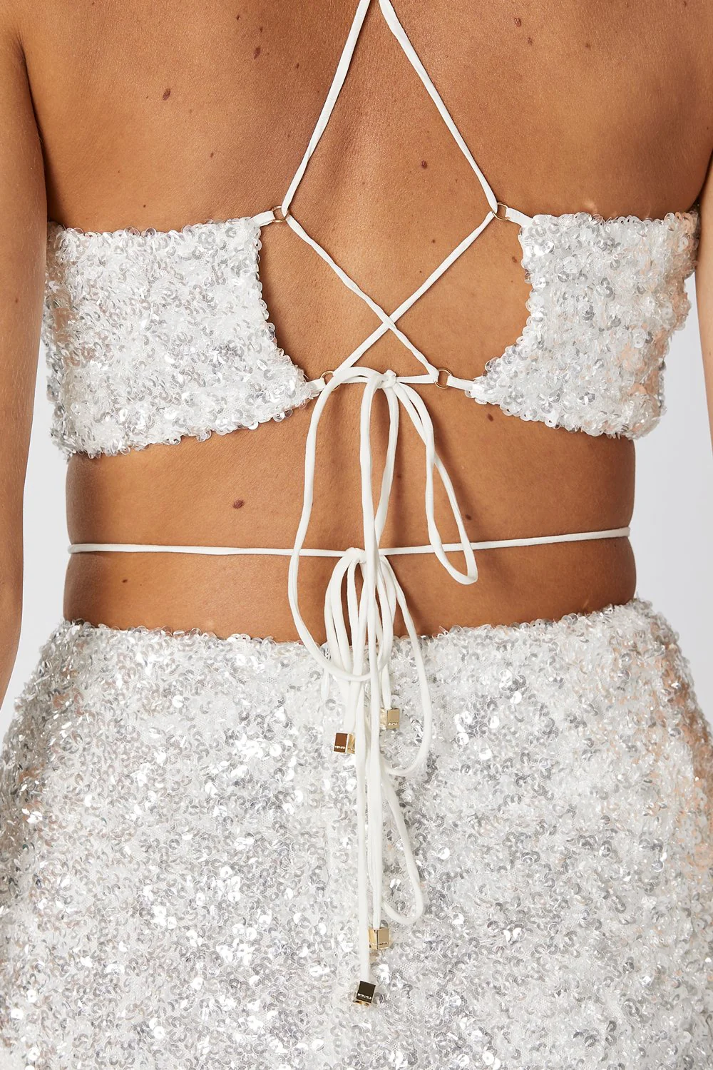 Winona Elodie Halter Dress - White - Image 7