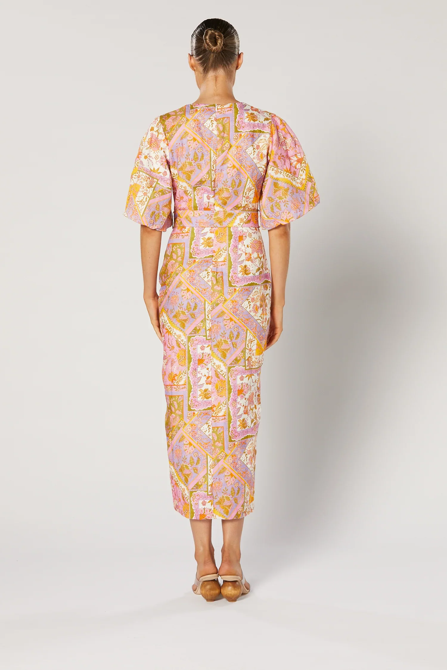 Winona Harlan Belted Dress - Paisley Print - Image 3