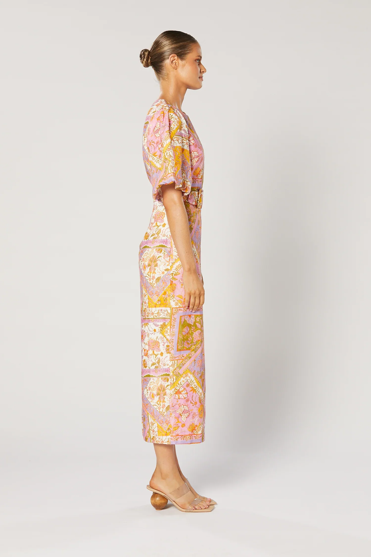 Winona Harlan Belted Dress - Paisley Print - Image 4