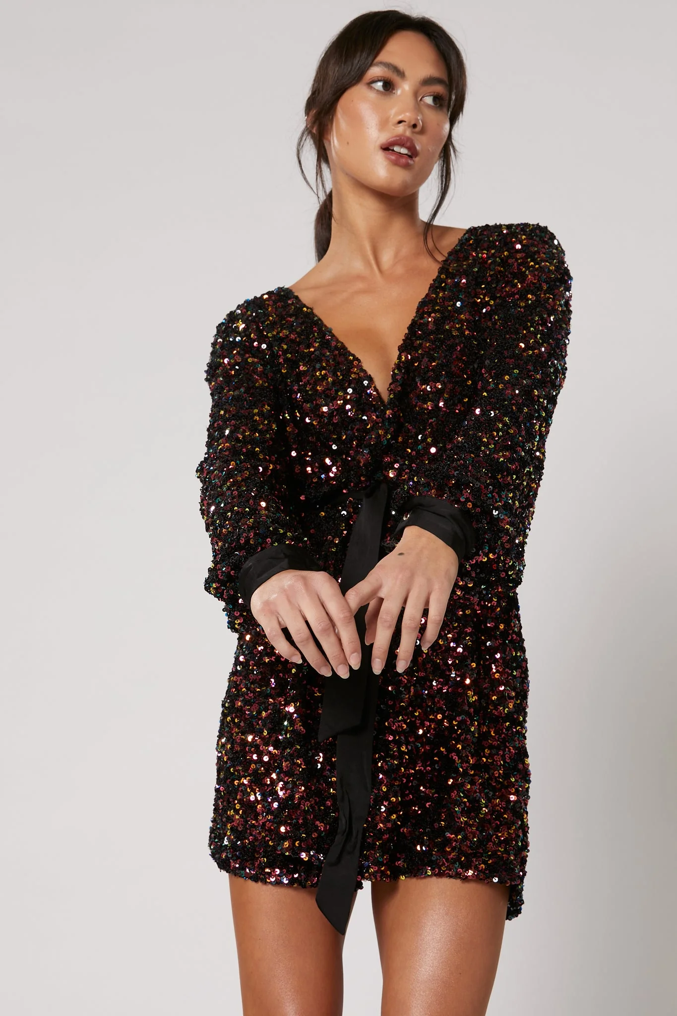 Winona Lumi Classic Dress - Wine Multi - Image 6