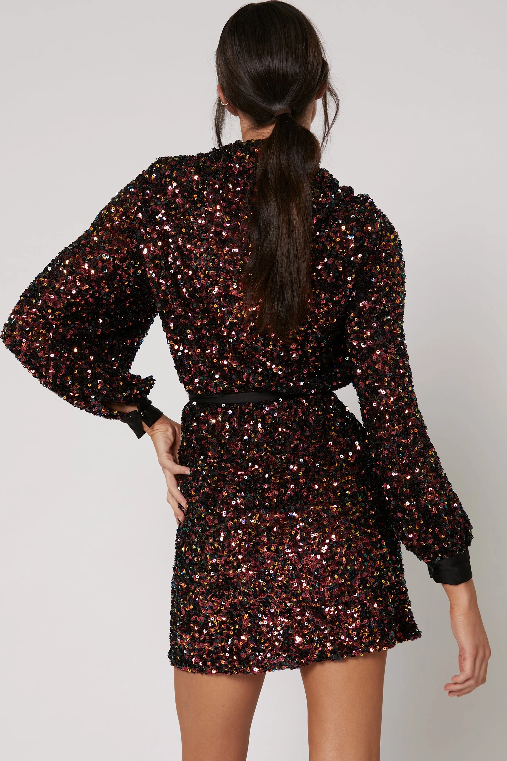 Winona Lumi Classic Dress - Wine Multi - Image 7