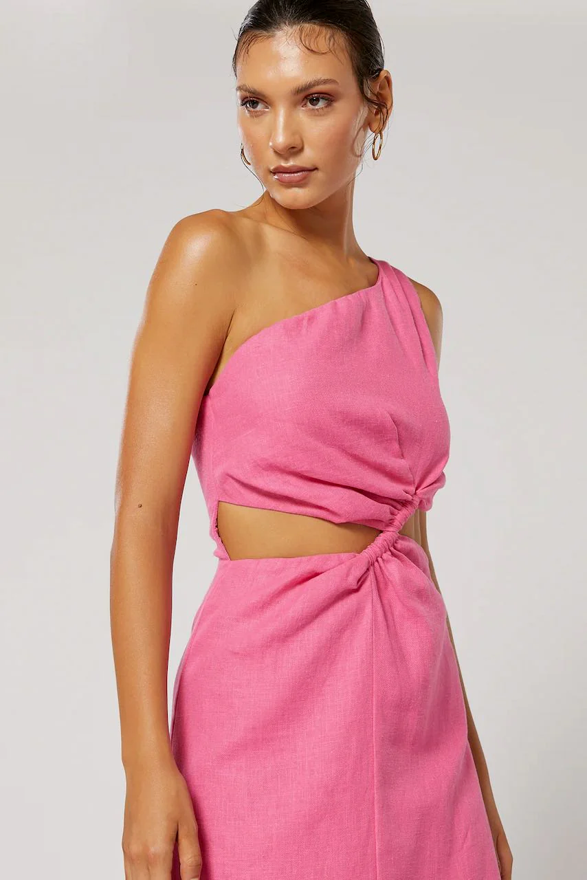 Winona Siesta Gathered Dress - Pink - Image 4
