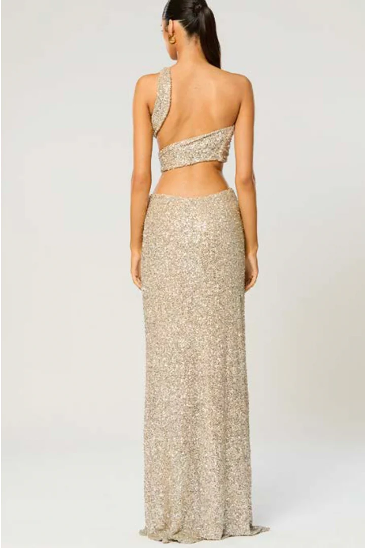 Winona Sterling Sash Dress - Silver - Image 6