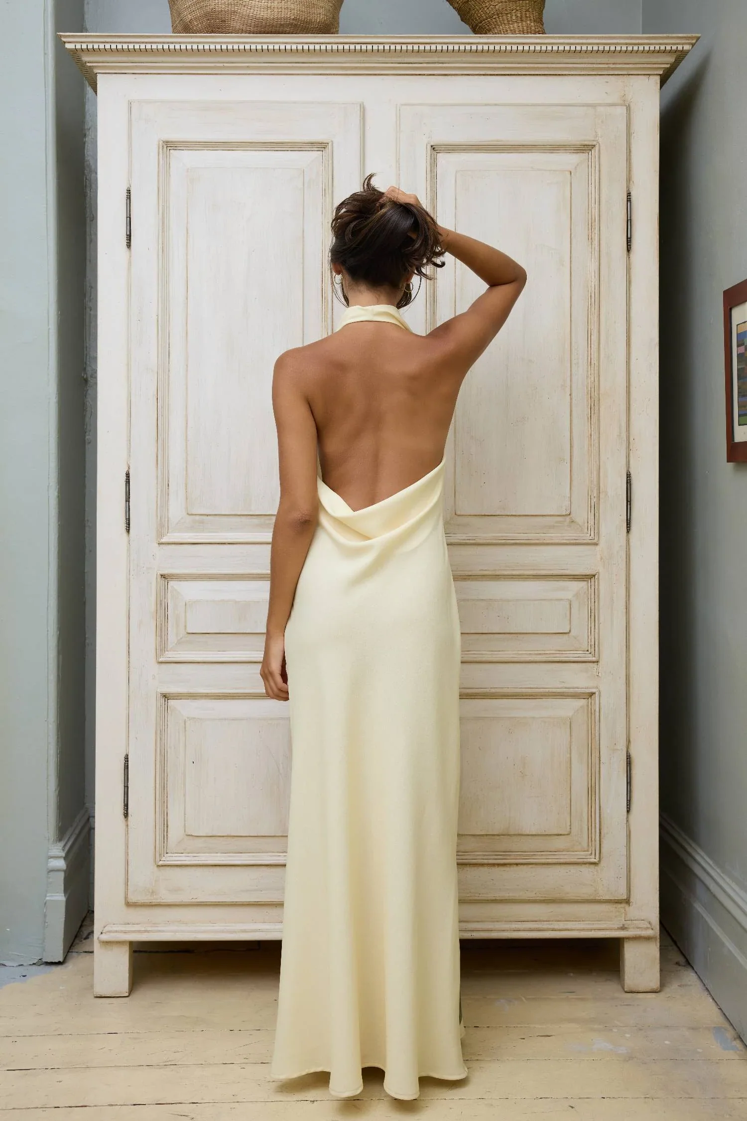 With Harper Lu Cowl Slip Dress - Iris Floral - Image 7